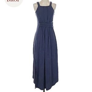 Elegant Navy purple Blue Sleeveless Dress Anthropologie XS 2,4,6 Maeve dress